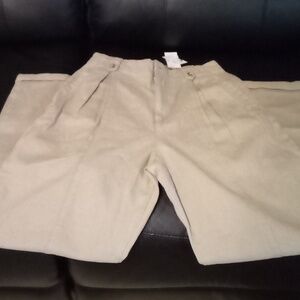 Topman pleated khaki pants women's size 2